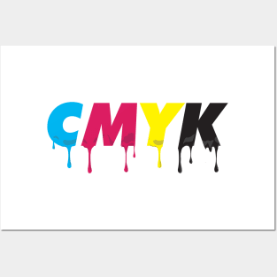 CMYK Drip Posters and Art